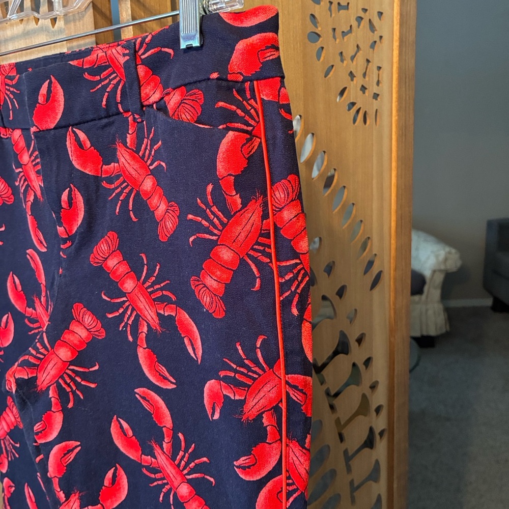 Lobster crawfish Print red and black Pants - Picture 7 of 8